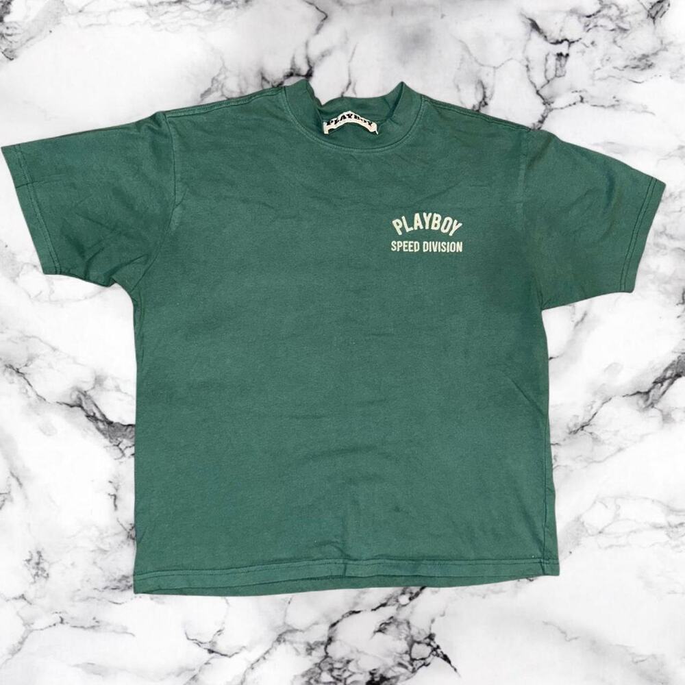 Green and white playboy speed